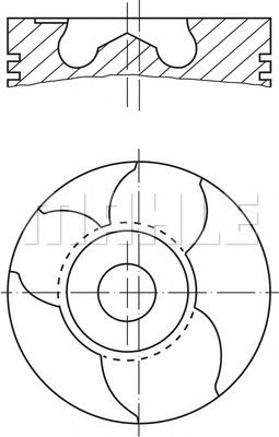 Поршень MAHLE ORIGINAL 151 12 00