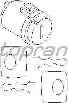Личинка замка зажигания TOPRAN 400 360