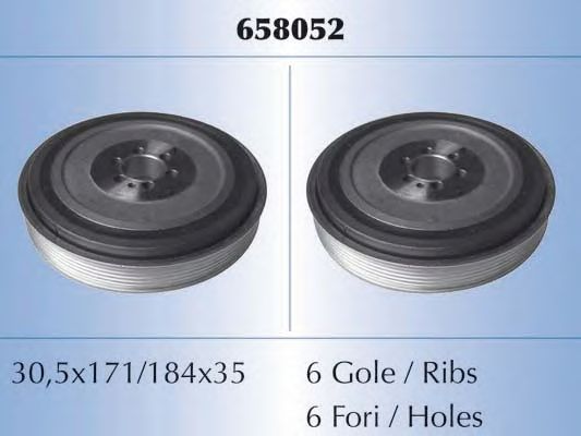 Шкив коленвала MALO 658052
