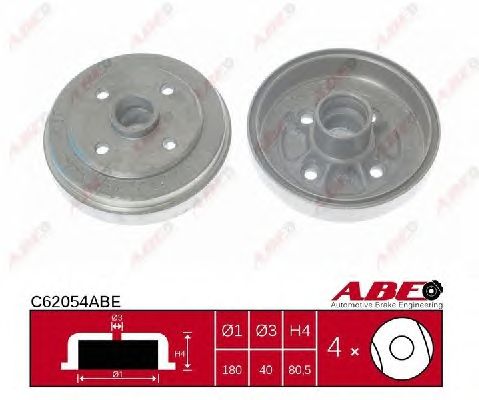 Гальмівний барабан ABE C62054ABE