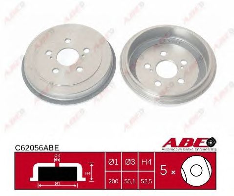 Тормозной барабан ABE C62056ABE
