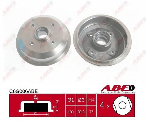 Тормозной барабан ABE C6G006ABE