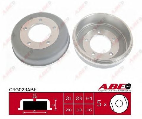 Тормозной барабан ABE C6G023ABE