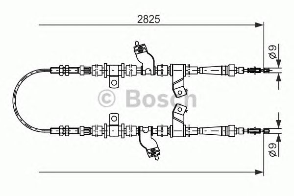 Трос ручника BOSCH 1 987 477 718