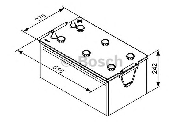 Стартерная аккумуляторная батарея BOSCH 0 092 T30 800 T3