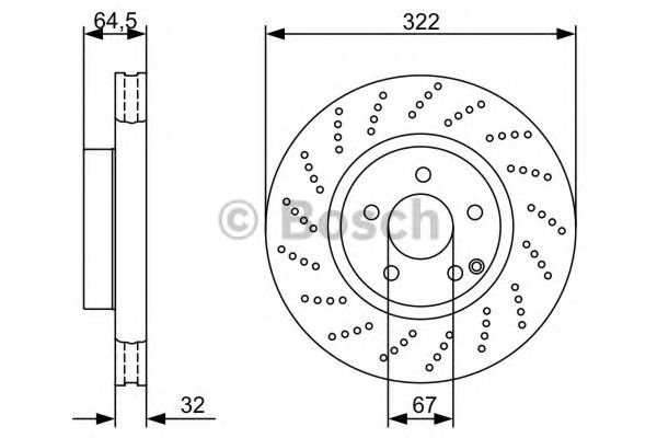 Тормозной диск BOSCH 0 986 479 408
