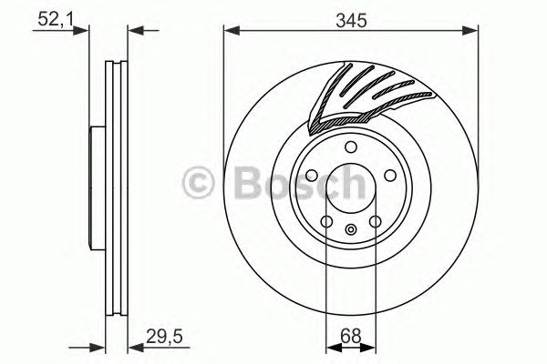 Тормозной диск BOSCH 0 986 479 590