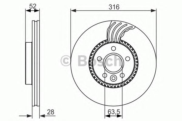 Тормозной диск BOSCH 0 986 479 620