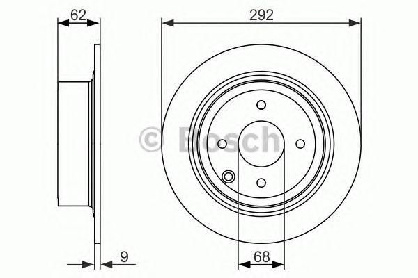 Тормозной диск BOSCH 0 986 479 742