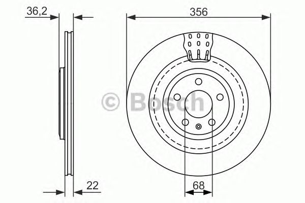 Тормозной диск BOSCH 0 986 479 749