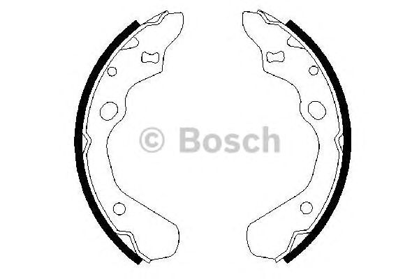 Тормозные колодки BOSCH 0 986 487 257