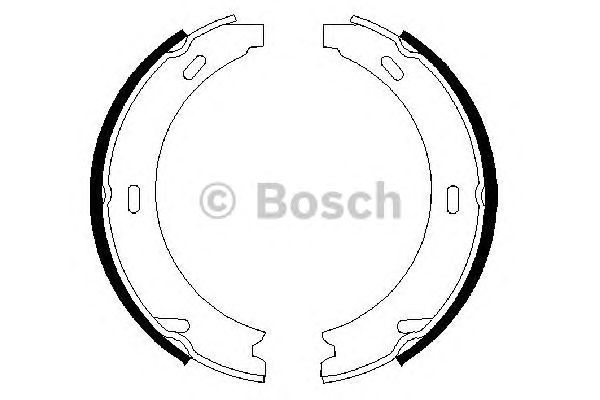 Тормозные колодки ручника BOSCH 0 986 487 344