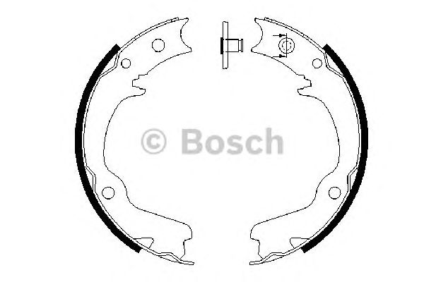 Тормозные колодки ручника BOSCH 0 986 487 681