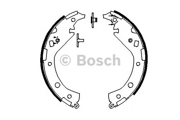 Тормозные колодки BOSCH 0 986 487 692