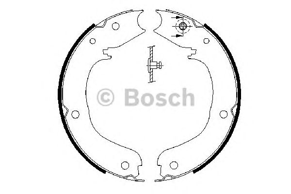 Тормозные колодки ручника BOSCH 0 986 487 710