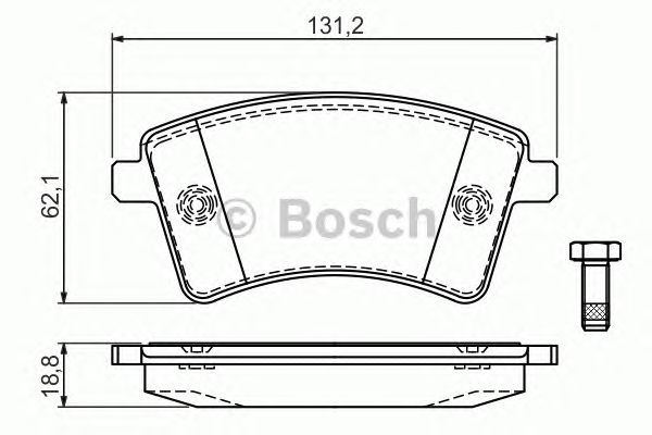 Тормозные колодки BOSCH 0 986 494 332