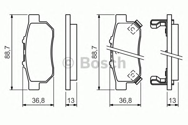 Гальмівні колодки BOSCH 0 986 494 392