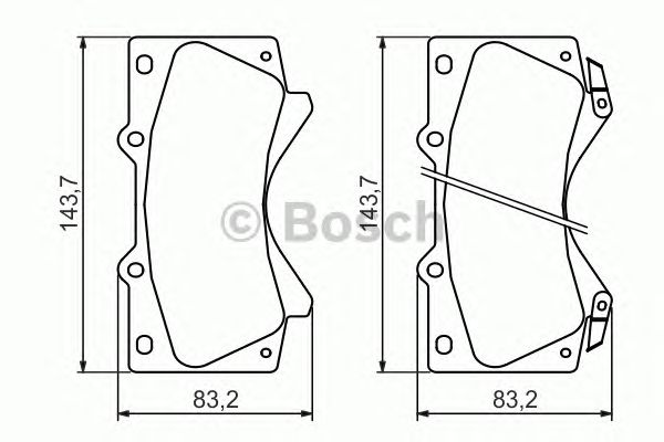 Тормозные колодки BOSCH 0 986 494 449