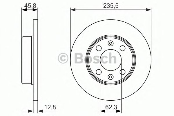 Тормозной диск BOSCH 0 986 479 913