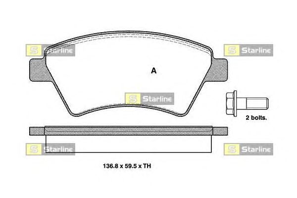 Тормозные колодки STARLINE BD S329