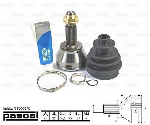 Комплект ШРКШ PASCAL G1G006PC
