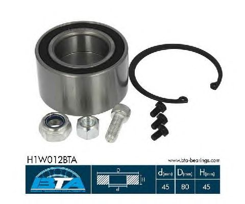 Ступичный подшипник BTA H1W012BTA