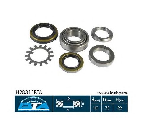 Ступичный подшипник BTA H20311BTA