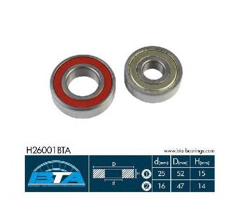 Ступичный подшипник BTA H26001BTA