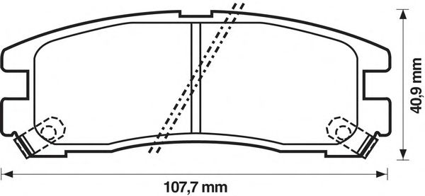 Тормозные колодки JURID 572186J