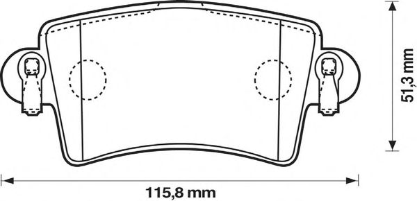 Тормозные колодки JURID 573055J