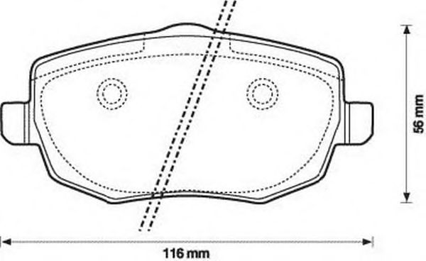 Тормозные колодки JURID 573144JC