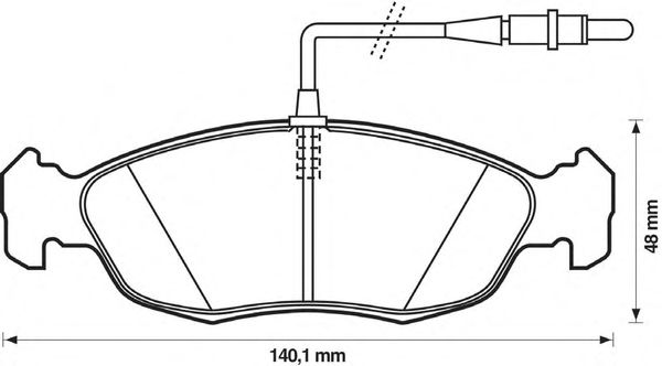 Тормозные колодки BENDIX 571509X