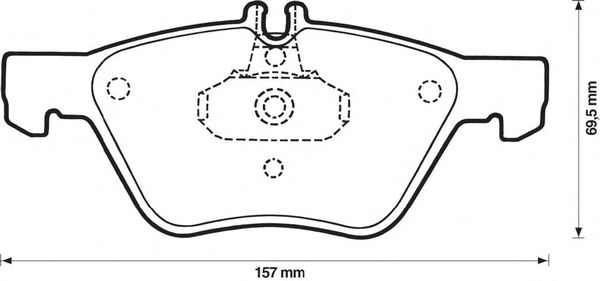 Тормозные колодки BENDIX 571876B