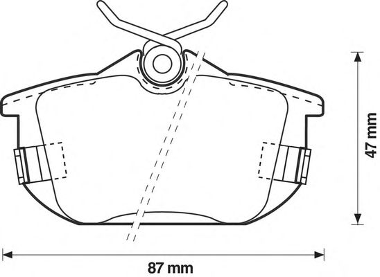 Тормозные колодки BENDIX 571941B
