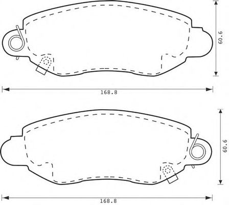 Тормозные колодки BENDIX 573015B