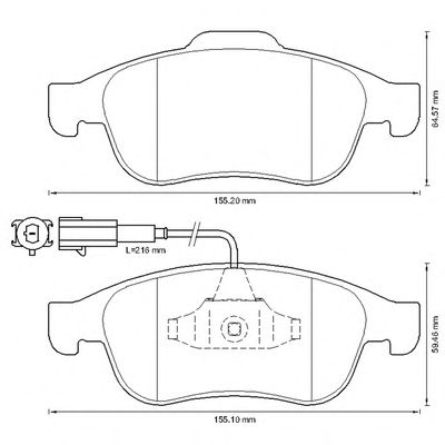 Гальмівні колодки BENDIX 573331B