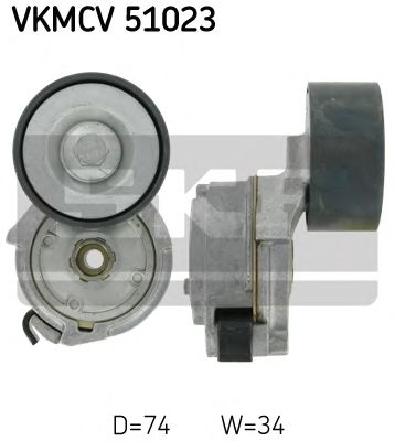 Натяжной ролик поликлинового ремня SKF VKMCV 51023
