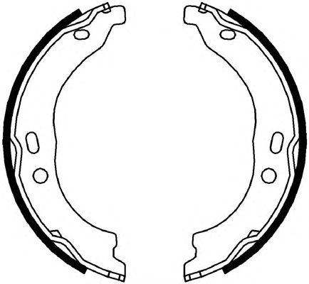 Тормозные колодки ручника FERODO FSB696