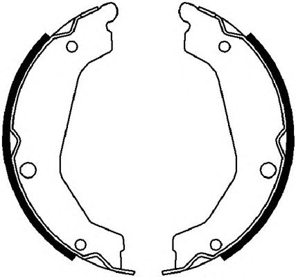 Тормозные колодки ручника FERODO FSB4020