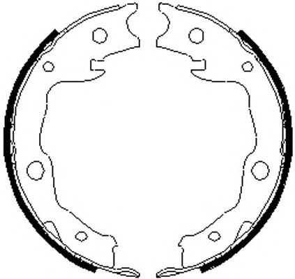 Тормозные колодки ручника FERODO FSB4035