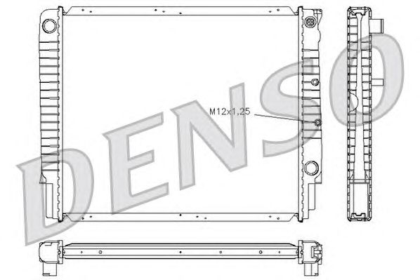 Радиатор, охлаждение двигателя DENSO DRM33036