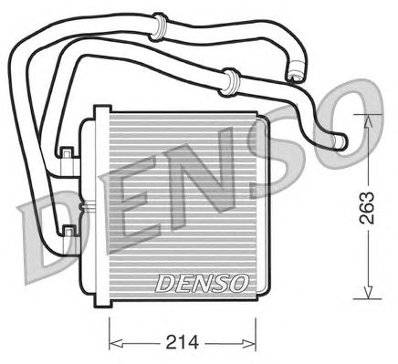 Радиатор отопителя DENSO DRR12003