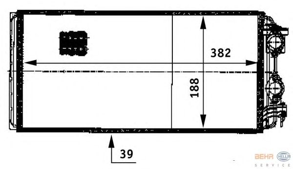 Радіатор опалення HELLA 8FH 351 312-411