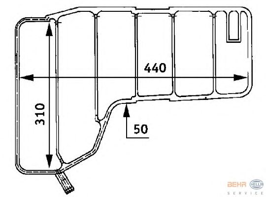 Расширительный бачок HELLA 8MA 376 705-201