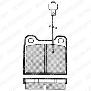 Тормозные колодки DELPHI LP156