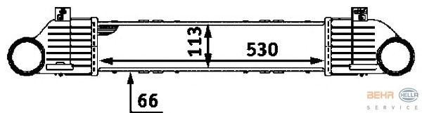 Интеркулер HELLA 8ML 376 723-041