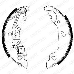 Тормозные колодки DELPHI LS1859