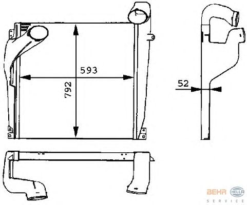 Интеркулер HELLA 8ML 376 724-011