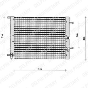 Радиатор кондиционера DELPHI TSP0225191