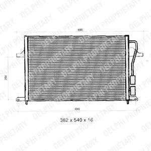 Радиатор кондиционера DELPHI TSP0225275